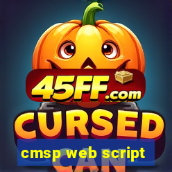 cmsp web script
